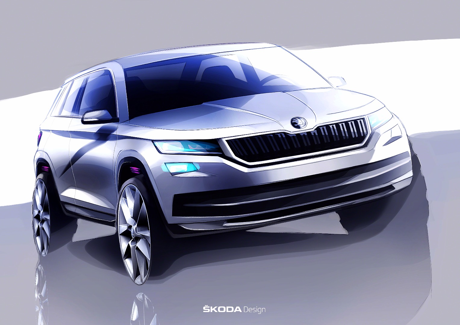 News - Skoda Previews All-New Kodiaq In Sketches