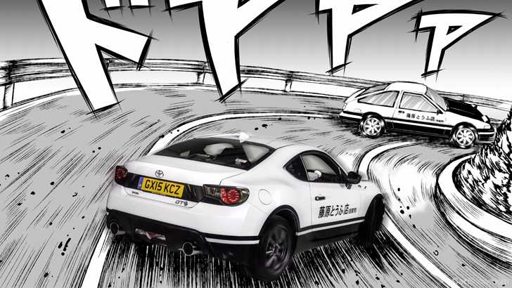 Toyota's New GR86 Goes Anime With Initial D and the Drift King